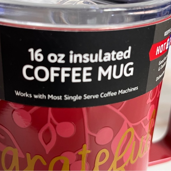 2Sets Cambridge Stainless Steel Insulated Coffee Mug Front Back Grateful Graphic - Picture 9 of 10